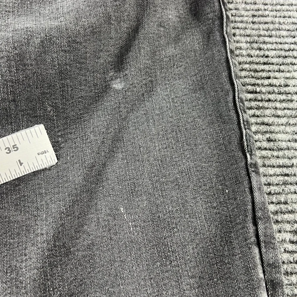 True Religion Geno Slim Fit Jeans Mens 36x33 Gray Faded Denim Horseshoe Stitch